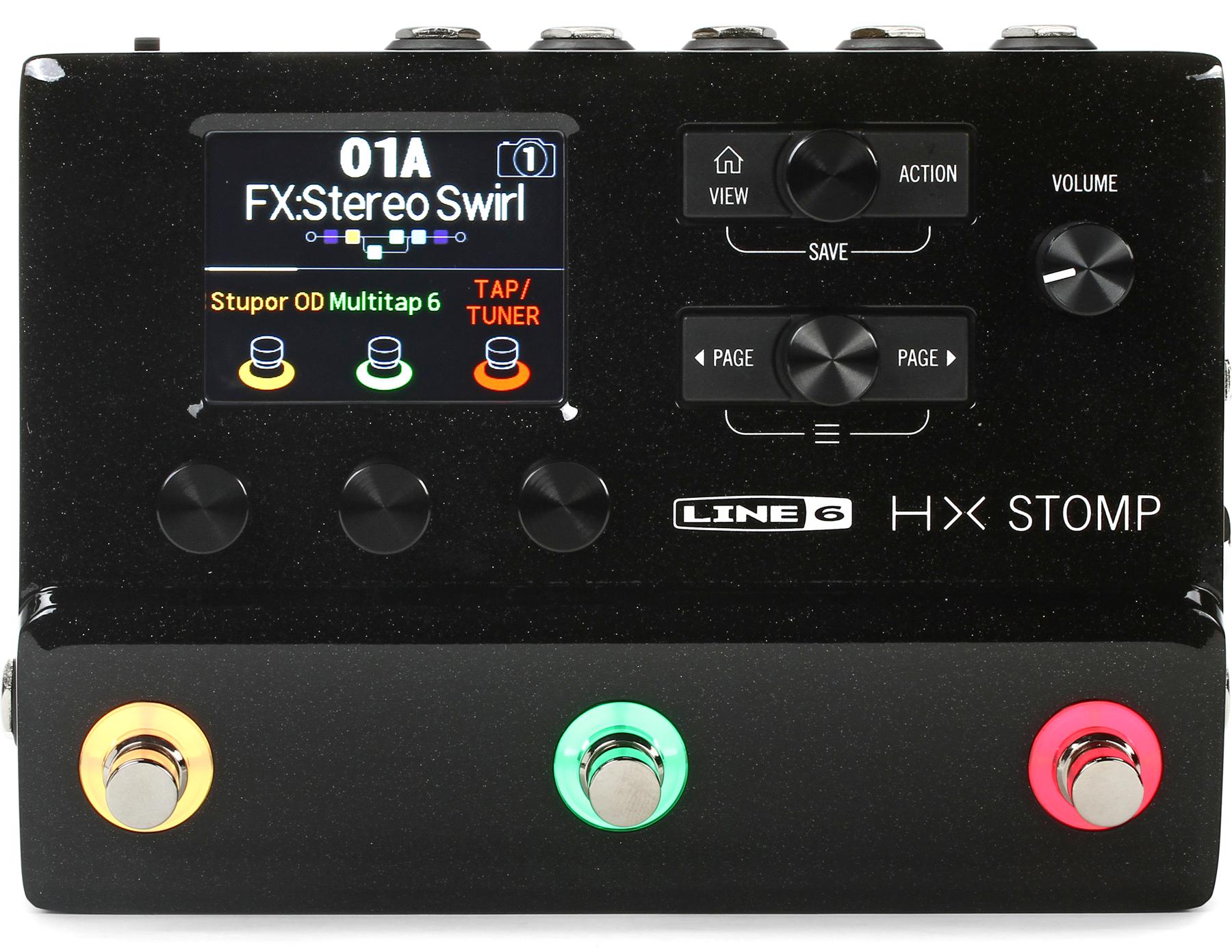 Line 6 HX Stomp Guitar Multi-effects Floor Processor - Black