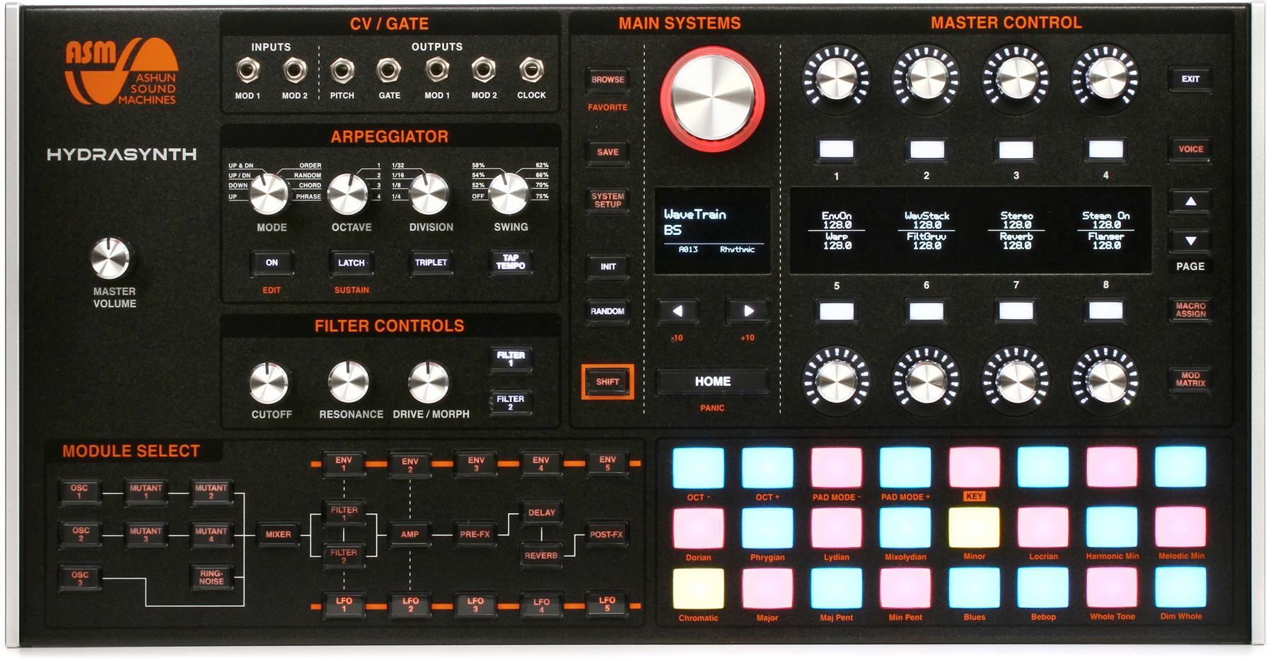 Hydrasynth Desktop 8-voice Polyphonic Wave Morphing Synthesizer