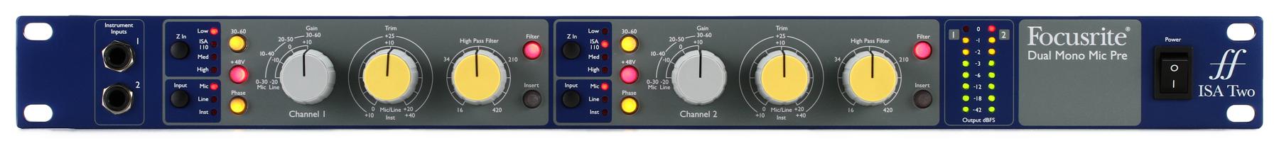 ISA Two 2-channel Microphone Preamp