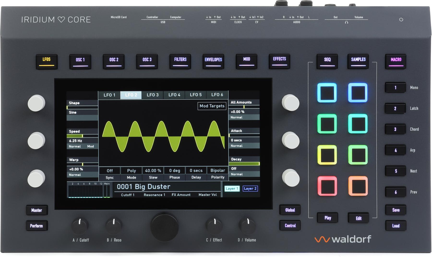 Iridium Core Polyphonic Desktop Synthesizer