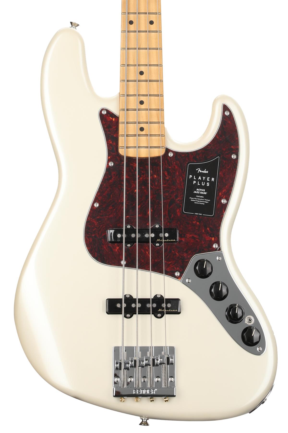 世界的に Fender with Pearl Olympic - Bass Jazz Active Plus Player ベース