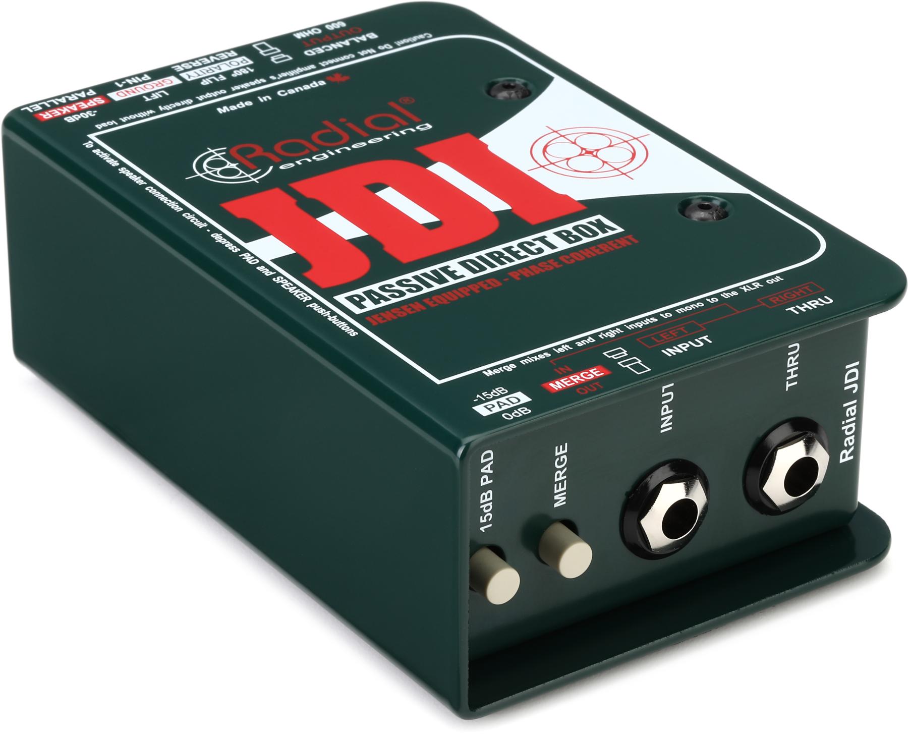 JDI Jensen-equipped 1-channel Passive Instrument Direct Box