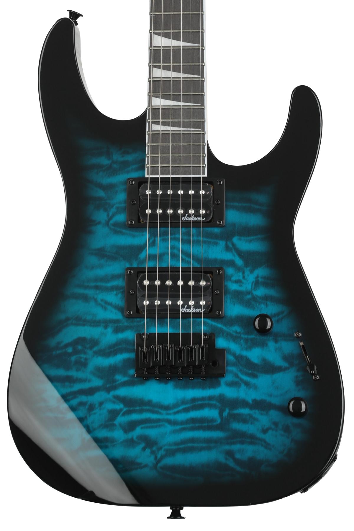 Jackson Dinky Js20 Dkq Electric Guitar - Transparent Blue 