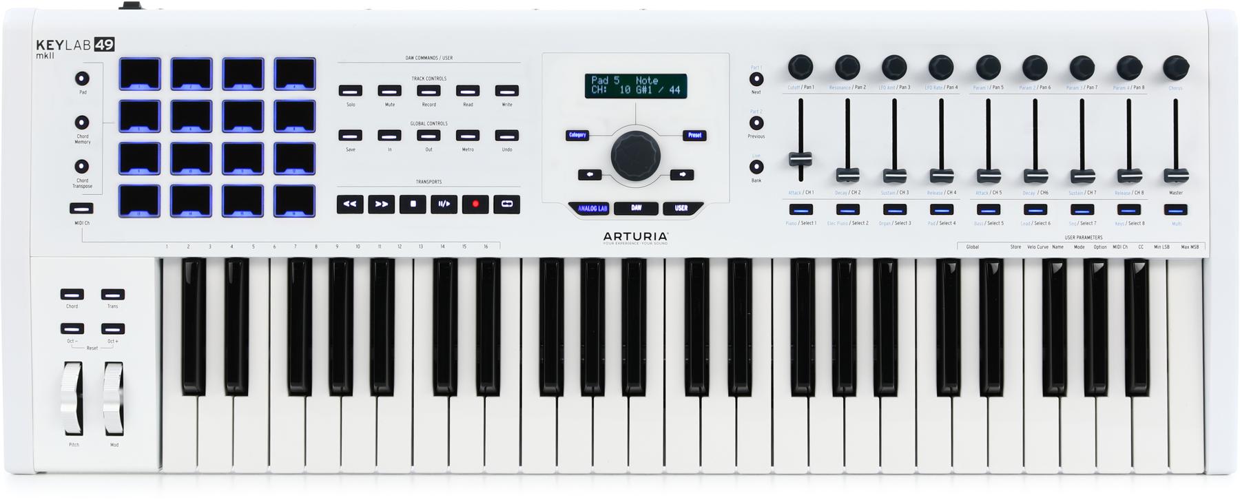 KeyLab 49 MkII 49-key Keyboard Controller - White