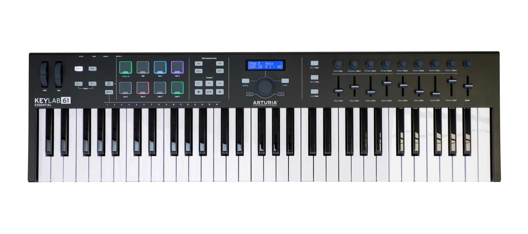 KeyLab Essential 61 Black Edition Keyboard Controller