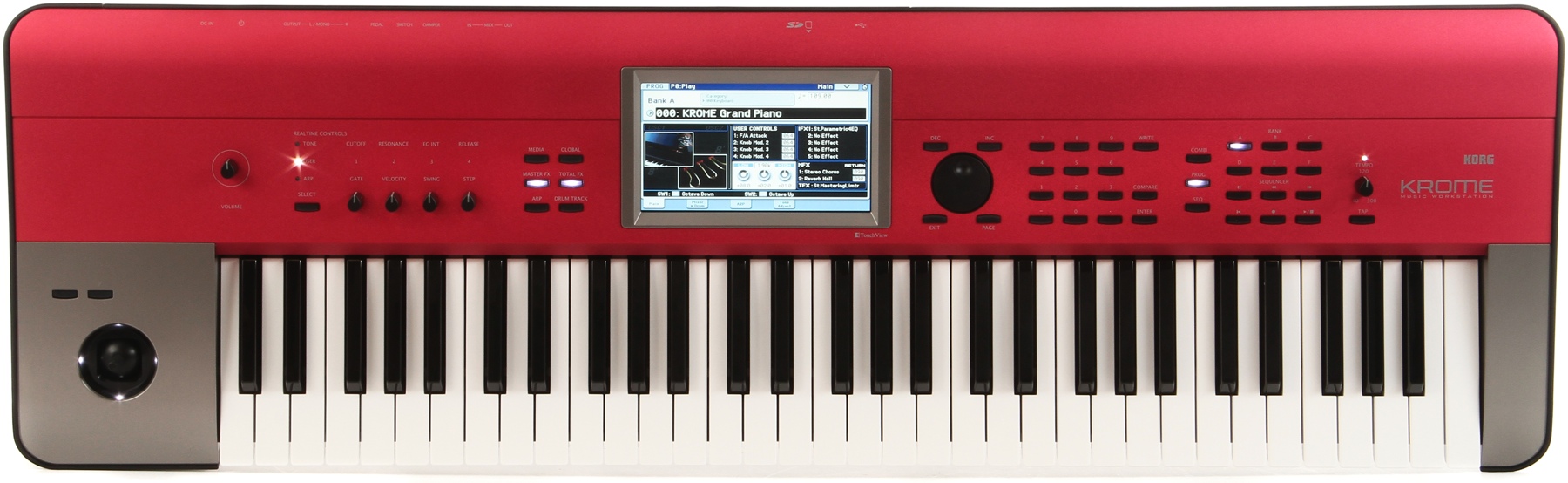 Krome 61-Key Synthesizer Workstation - Red Limited Edition