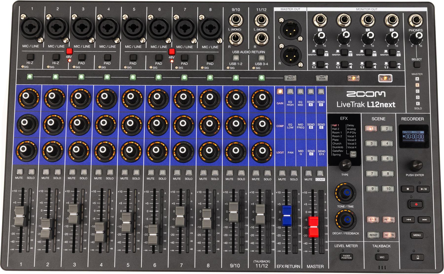 LiveTrak L12next Digital Mixer/Recorder