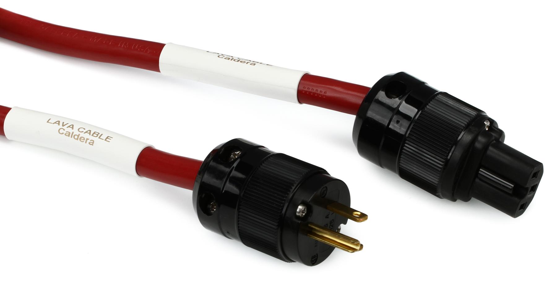 LCCLDA10-R Caldera NEMA 5-15P to IEC Power Cord - 10 foot / Red