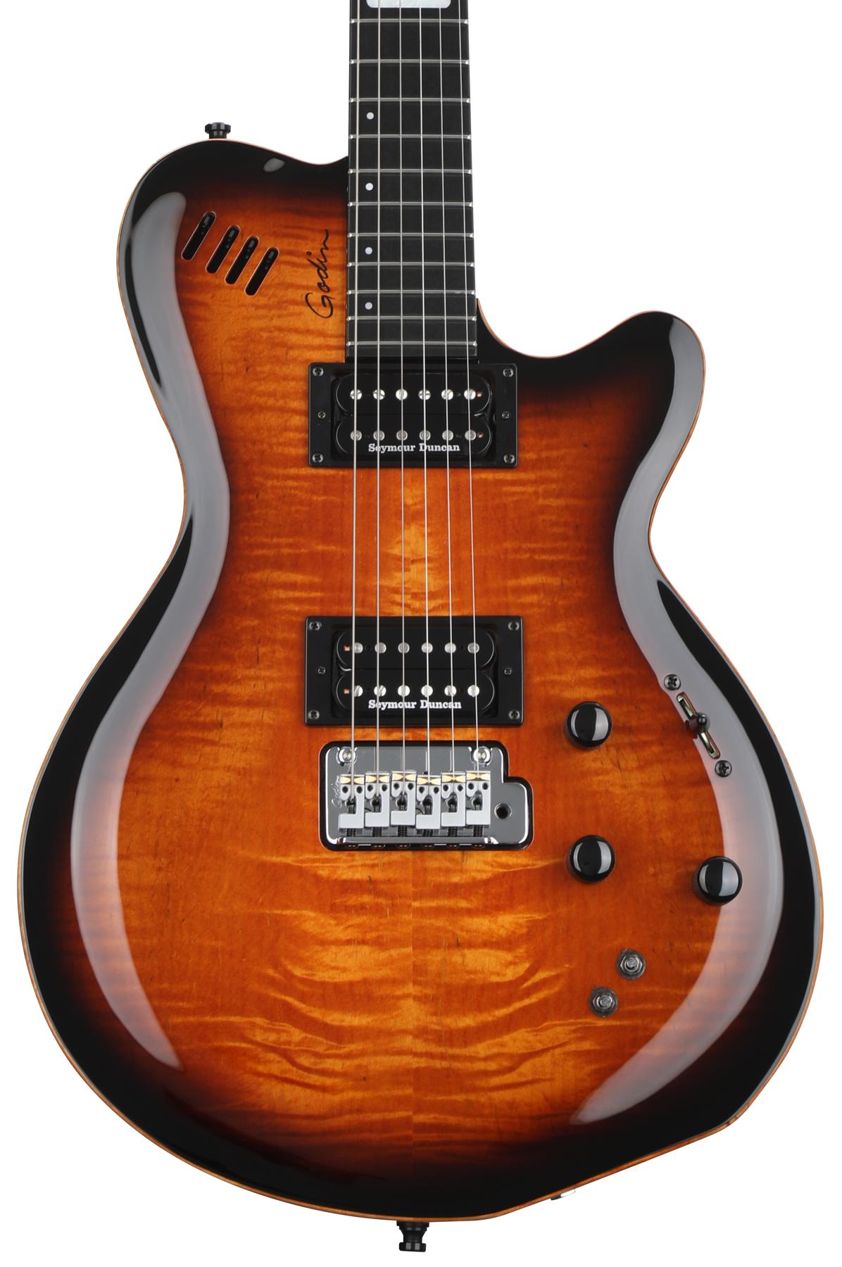 LGXT Electric Guitar - Cognac Burst AA Flame