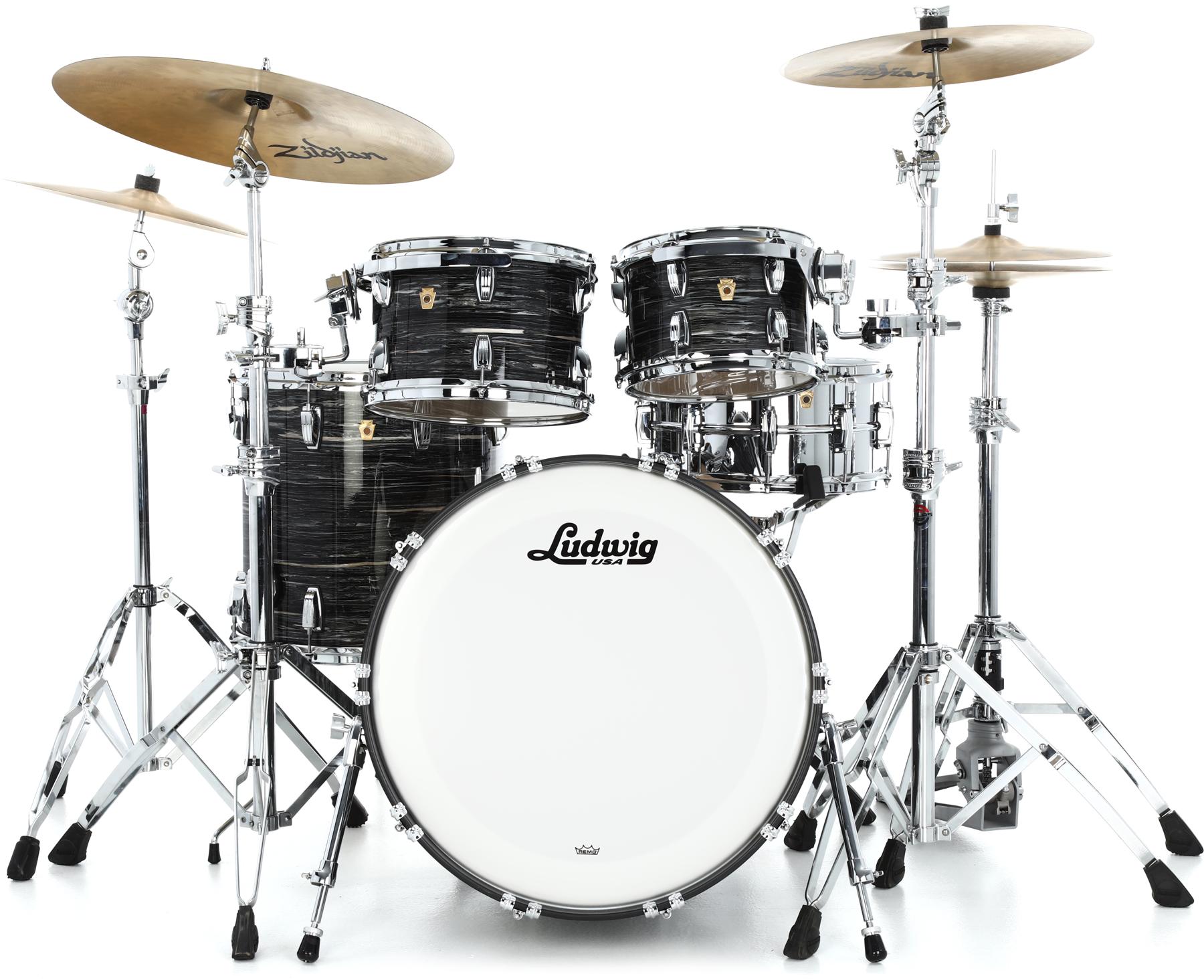 Ludwig Legacy Maple 4-piece Shell Pack - Vintage Black Oyster