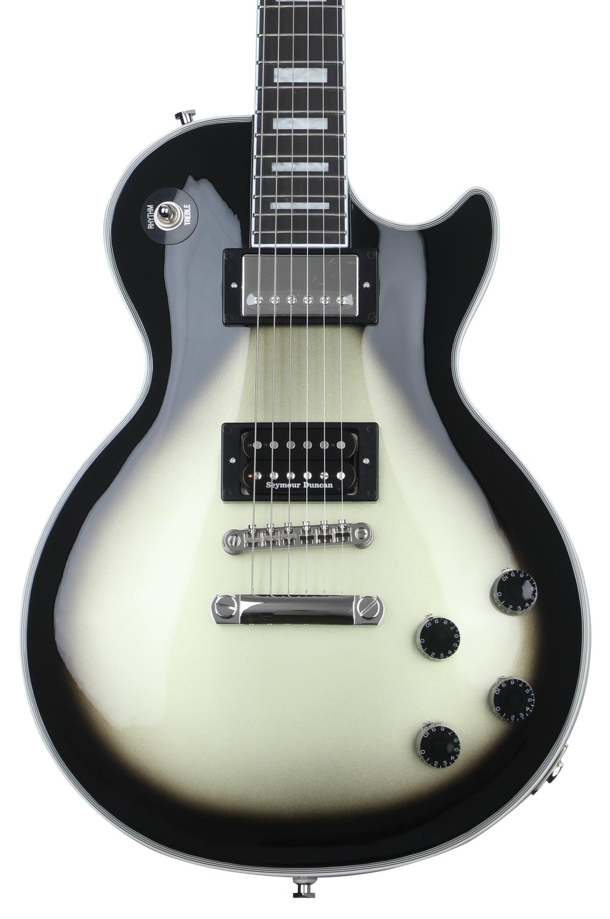 Adam Jones Les Paul Custom Art Collection Electric Guitar - Julie Heffernan's "Study for Self Portrait with Rose and Mouse," Antique Silverburst