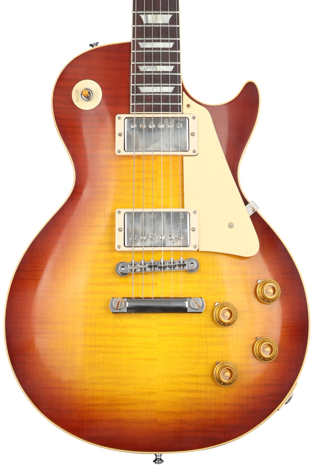 Gibson Custom 1959 Les Paul Standard Reissue Electric Guitar - Murphy Lab Ultra Light Aged Sunrise Teaburst