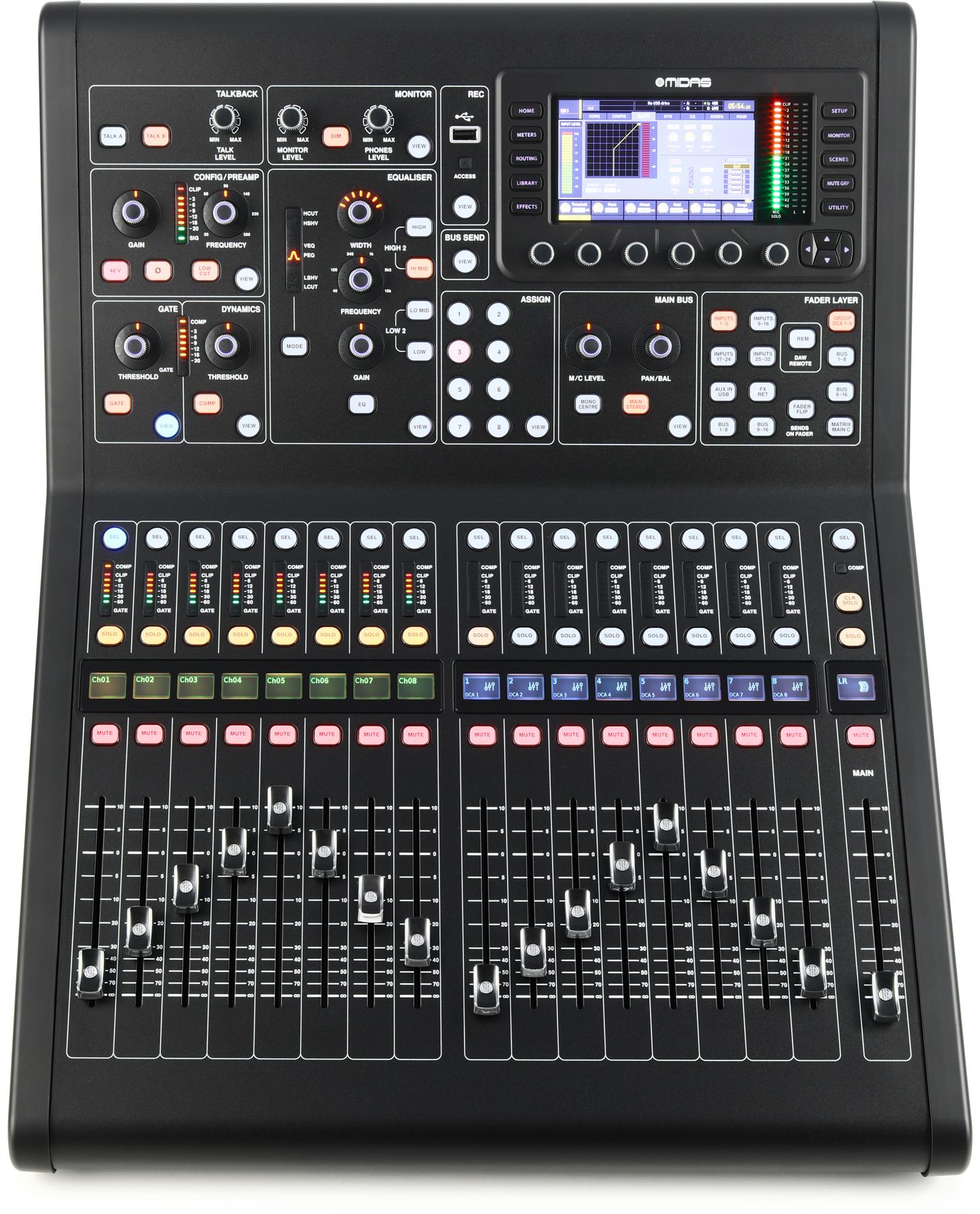 Allen & Heath SQ5 VS Midas M32R Specs and Pricing Compare Guitar Chalk
