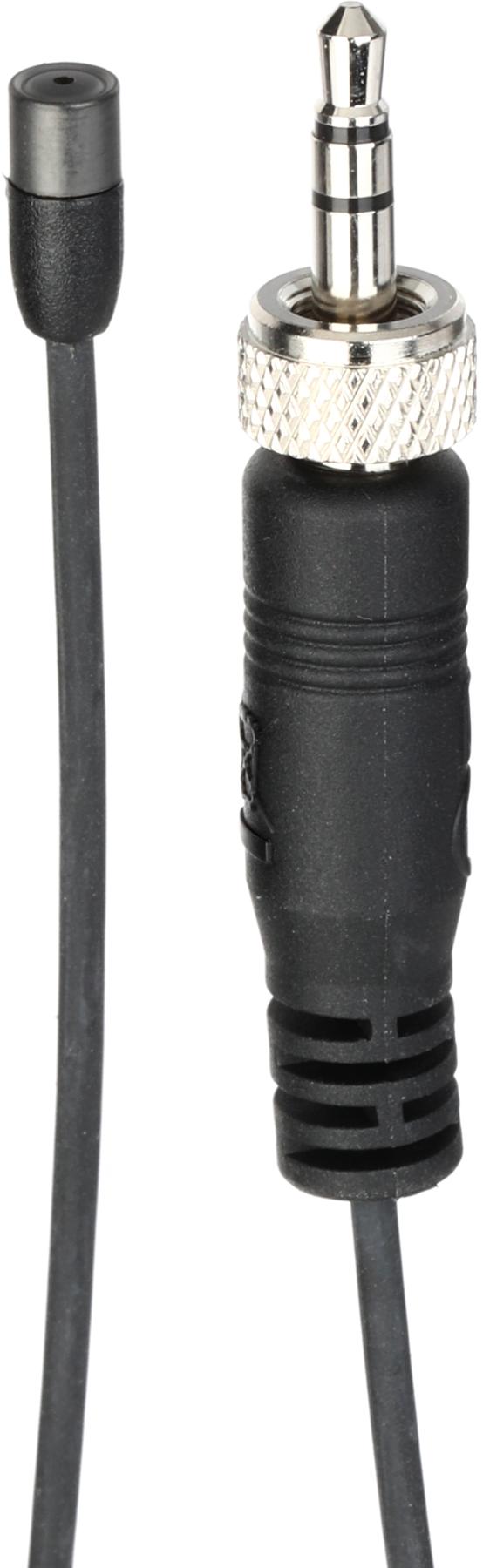 MKE 2-ew Gold Omnidirectional Condenser Lavalier Microphone with 3.5mm Connector for Sennheiser Wireless - Black