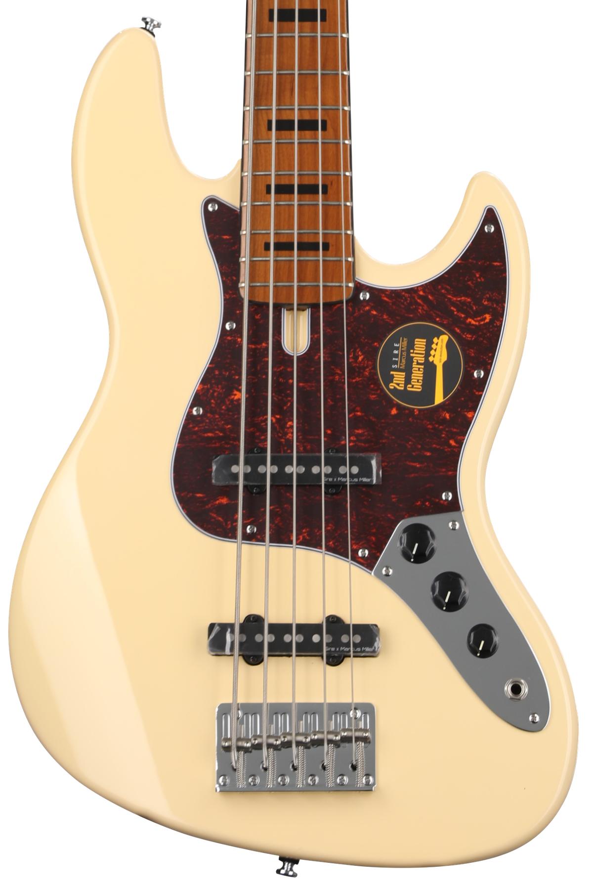 Marcus Miller V5 Alder 5-string Bass Guitar - Vintage White
