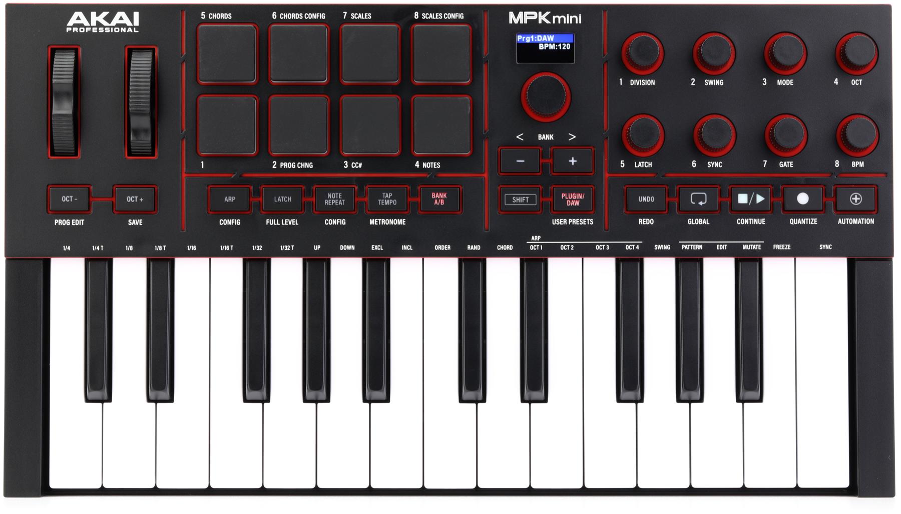 MPK Mini IV MIDI Keyboard Controller - Black