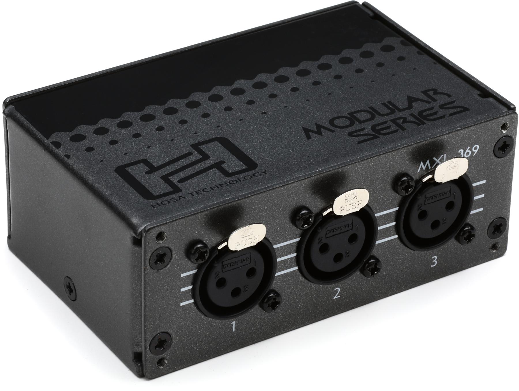 MXL-369 3-point XLR Balanced Patchbay Module