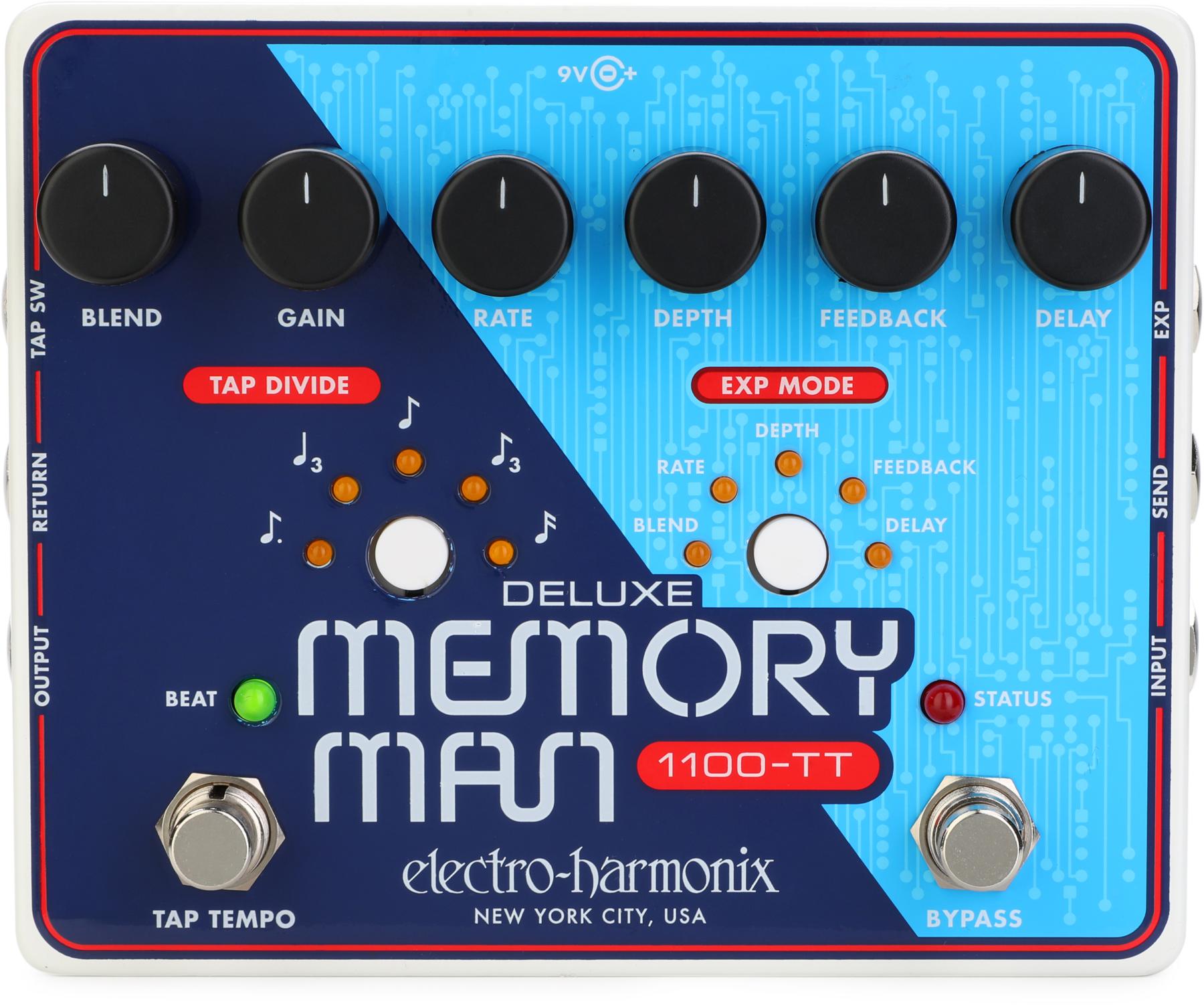 Deluxe Memory Man 1100-TT Delay Pedal with Tap Temp