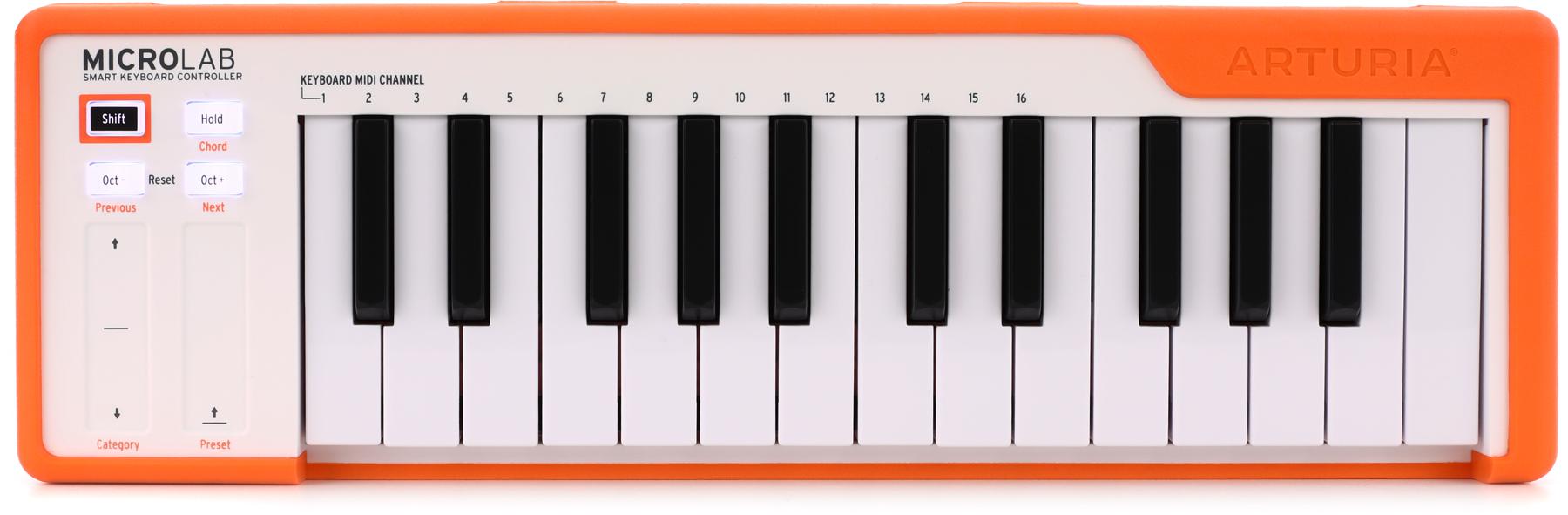 MicroLab 25-key Keyboard Controller - Orange
