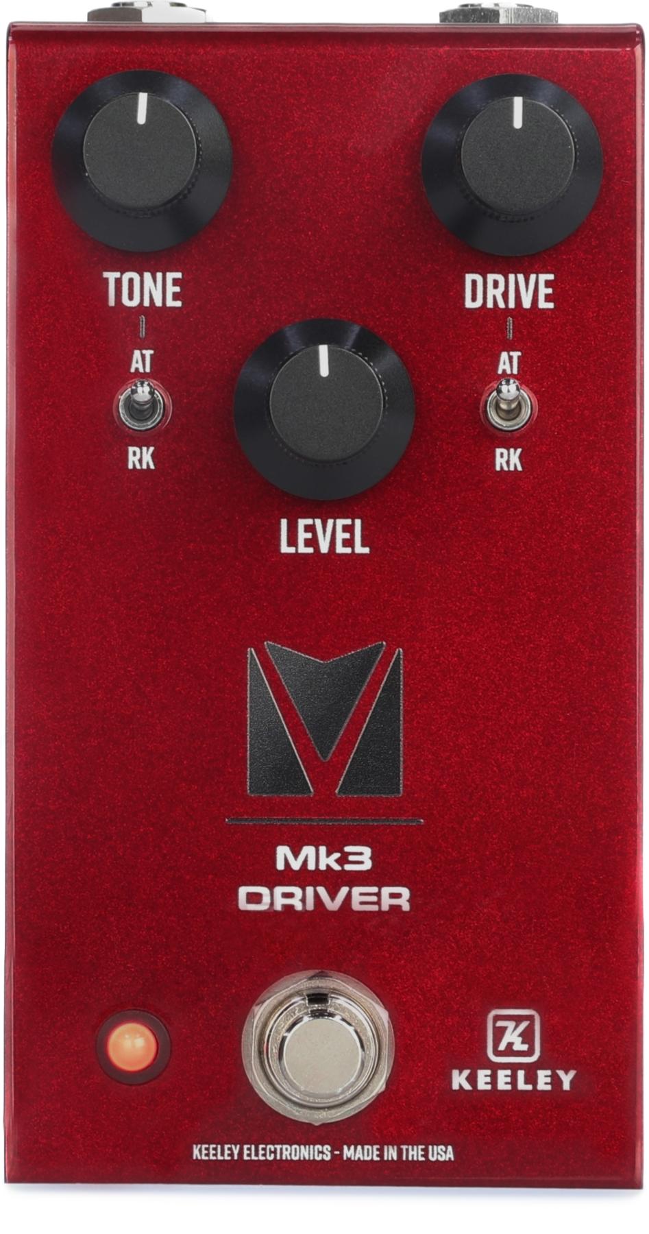 Mk3 Driver Andy Timmons Full-range Overdrive Pedal - Andy Apple Red, Sweetwater Exclusive