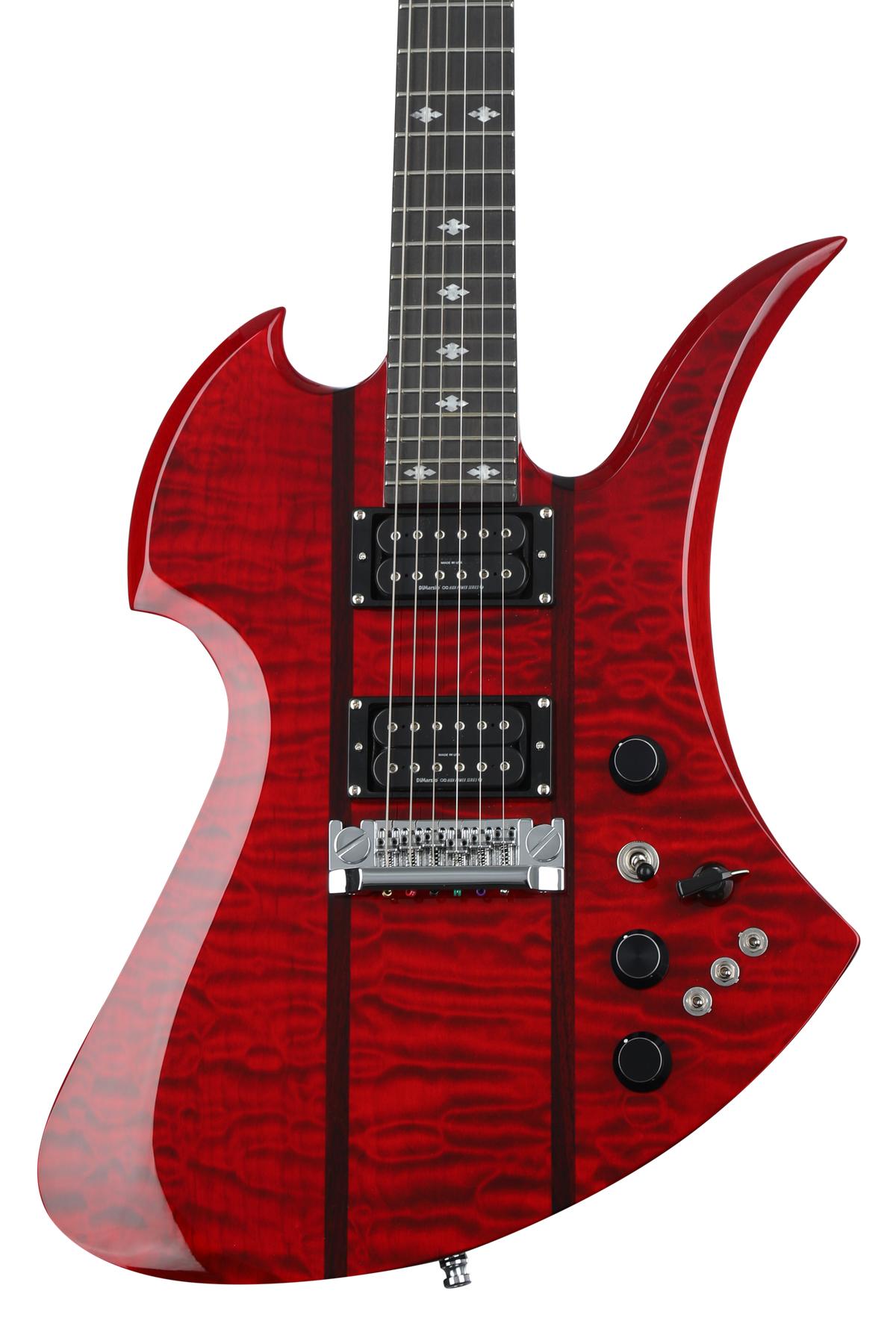 B.C. Rich Mockingbird Legacy STQ Hardtail Electric Guitar - Trans Red