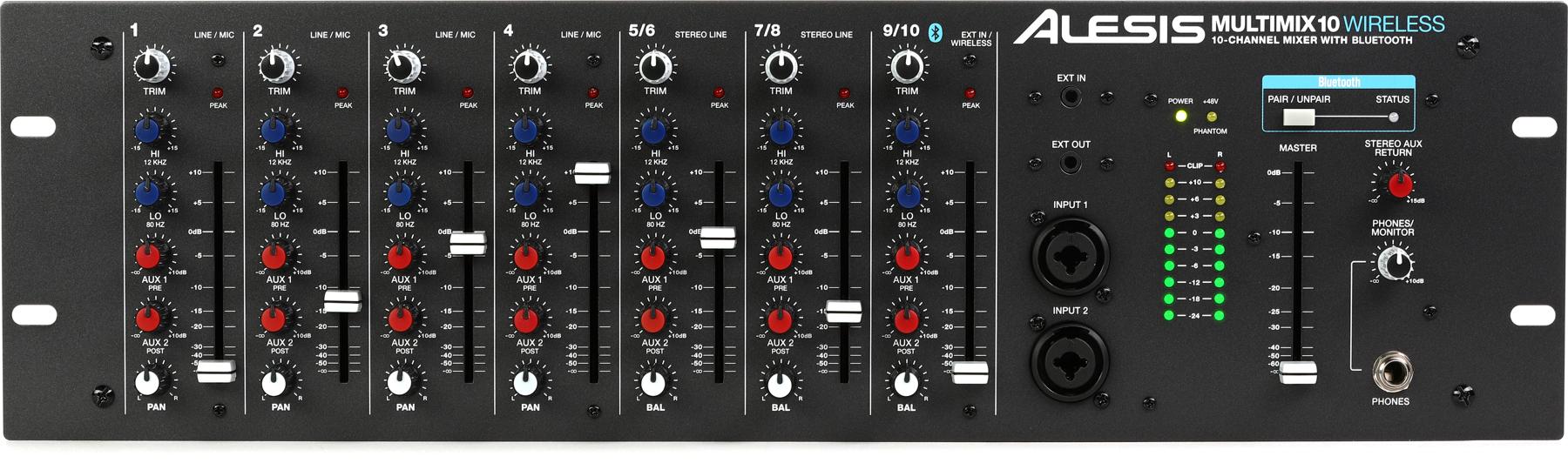 MultiMix 10 Wireless Rackmount Mixer with Bluetooth