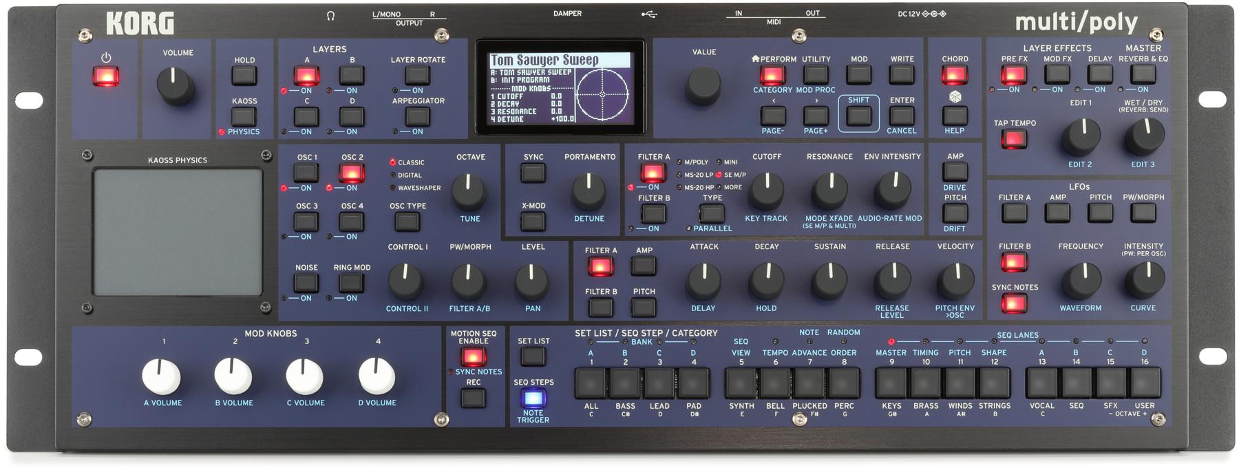 Multi/Poly Analog Modeling Synthesizer Module