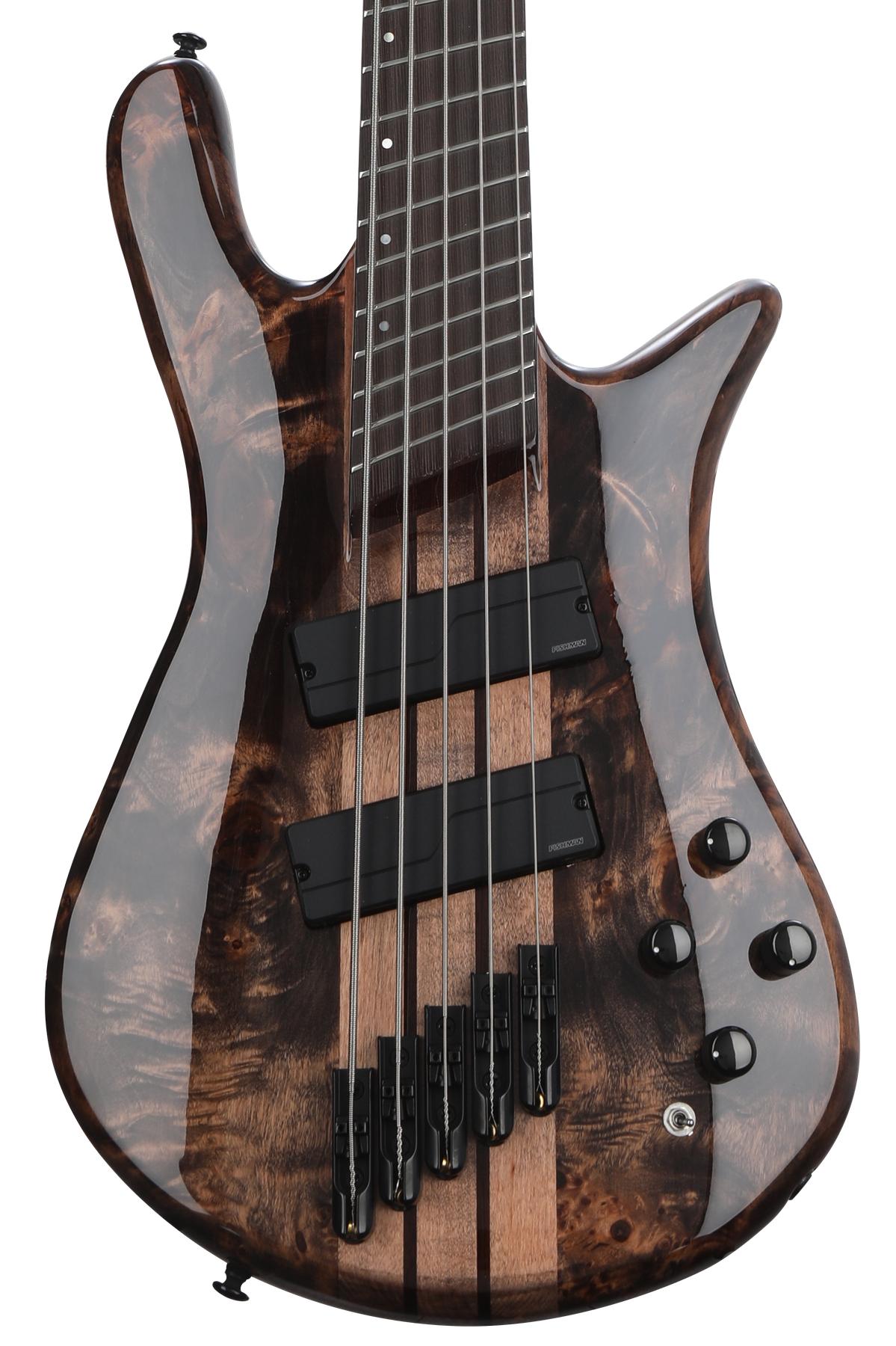 Spector NS Dimension 5 Bass Guitar - Super Faded Black Gloss | Sweetwater