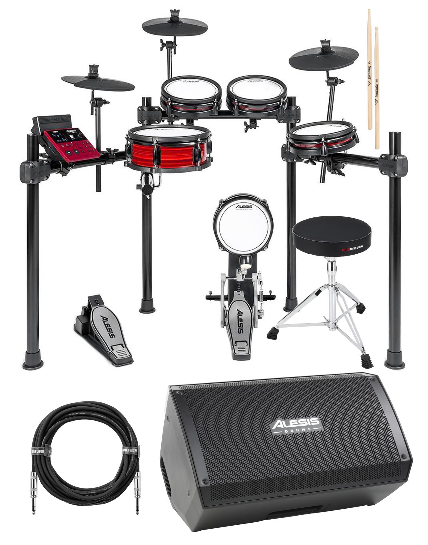 Alesis Nitro Pro Electronic Drum Kit Amp Essentials Bundle