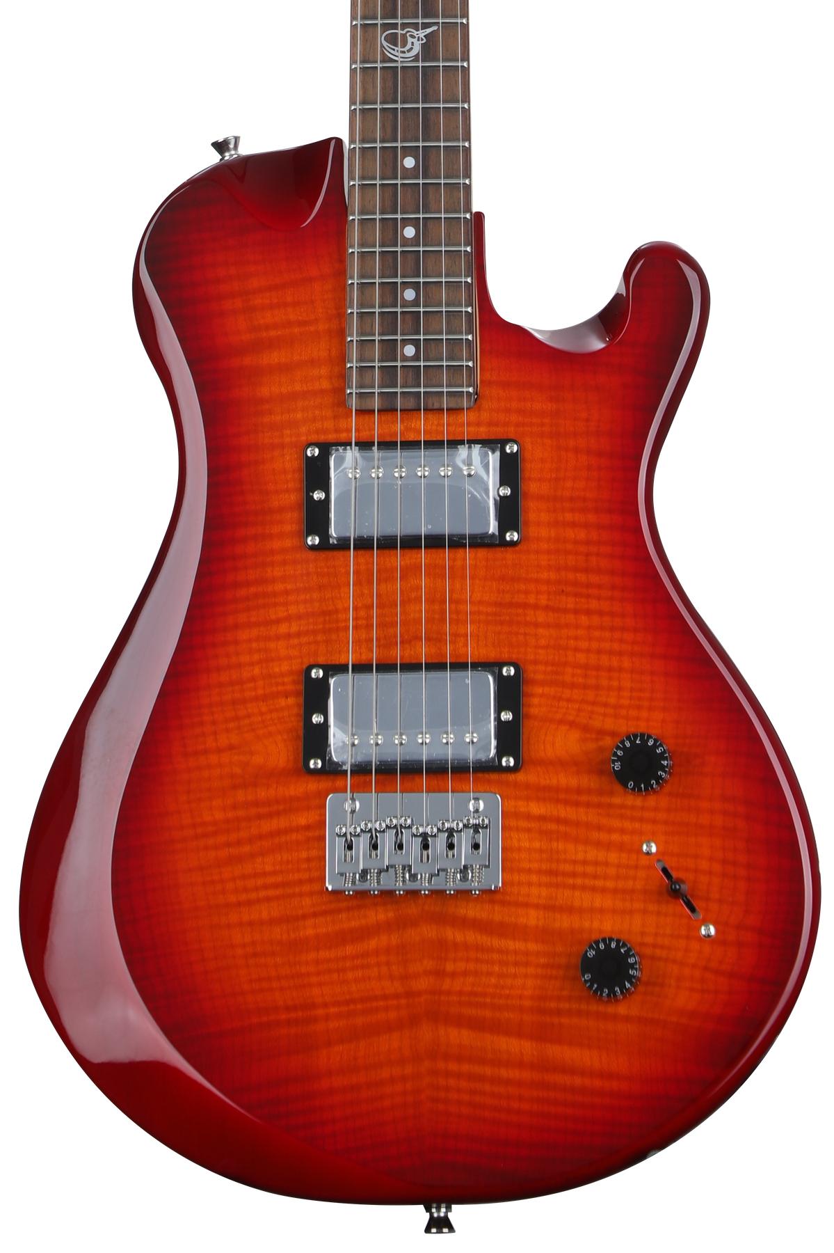 OE990 Overhead Electric Collapsible Travel Guitar - Cherry Sunburst