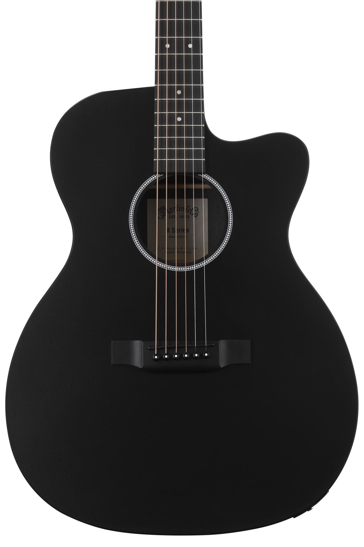 OMC-X1E Acoustic-Electric Guitar - Jett Black