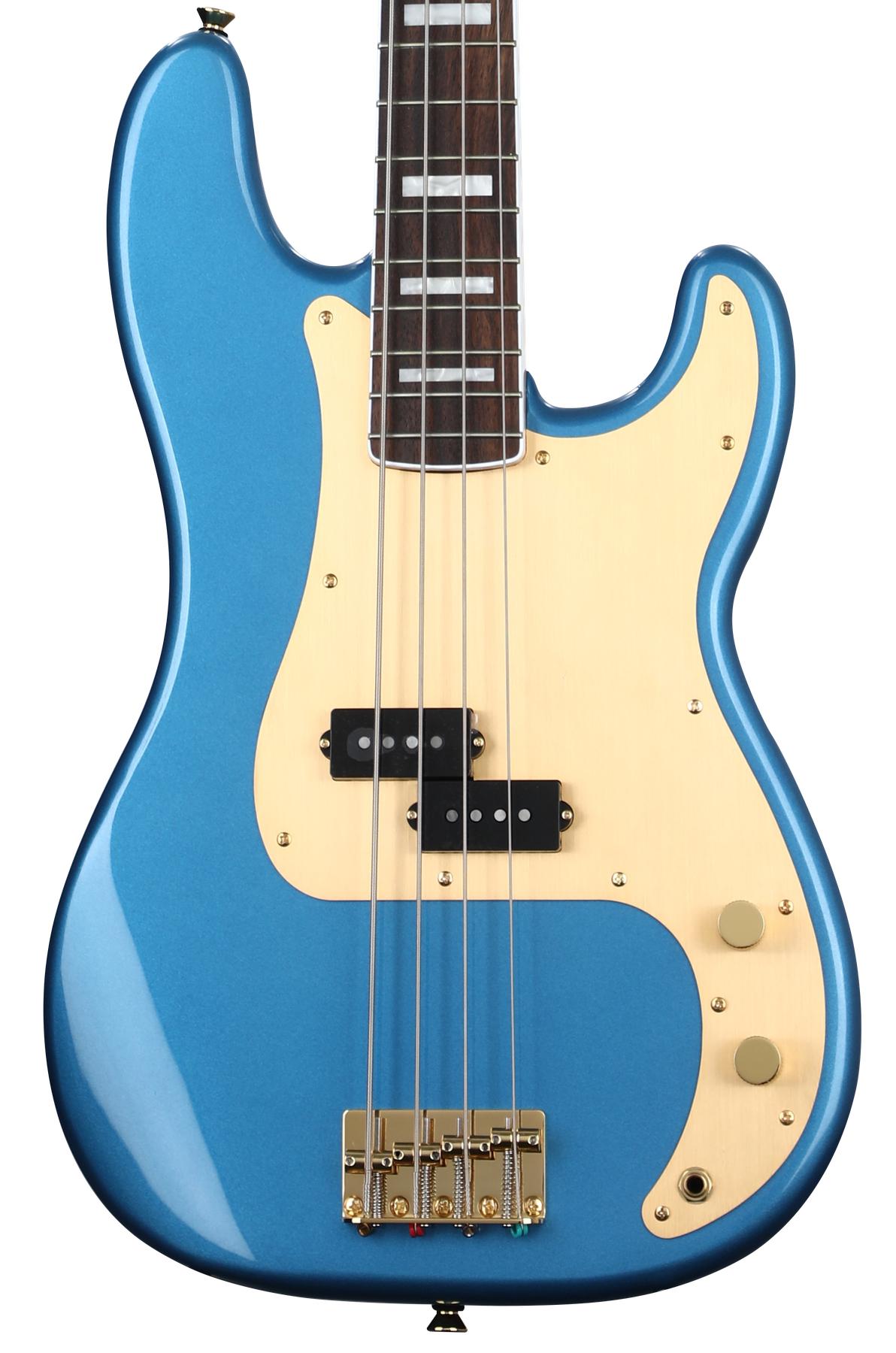 Squier 40th Anniversary Gold Edition Precision Bass - Lake Placid Blue