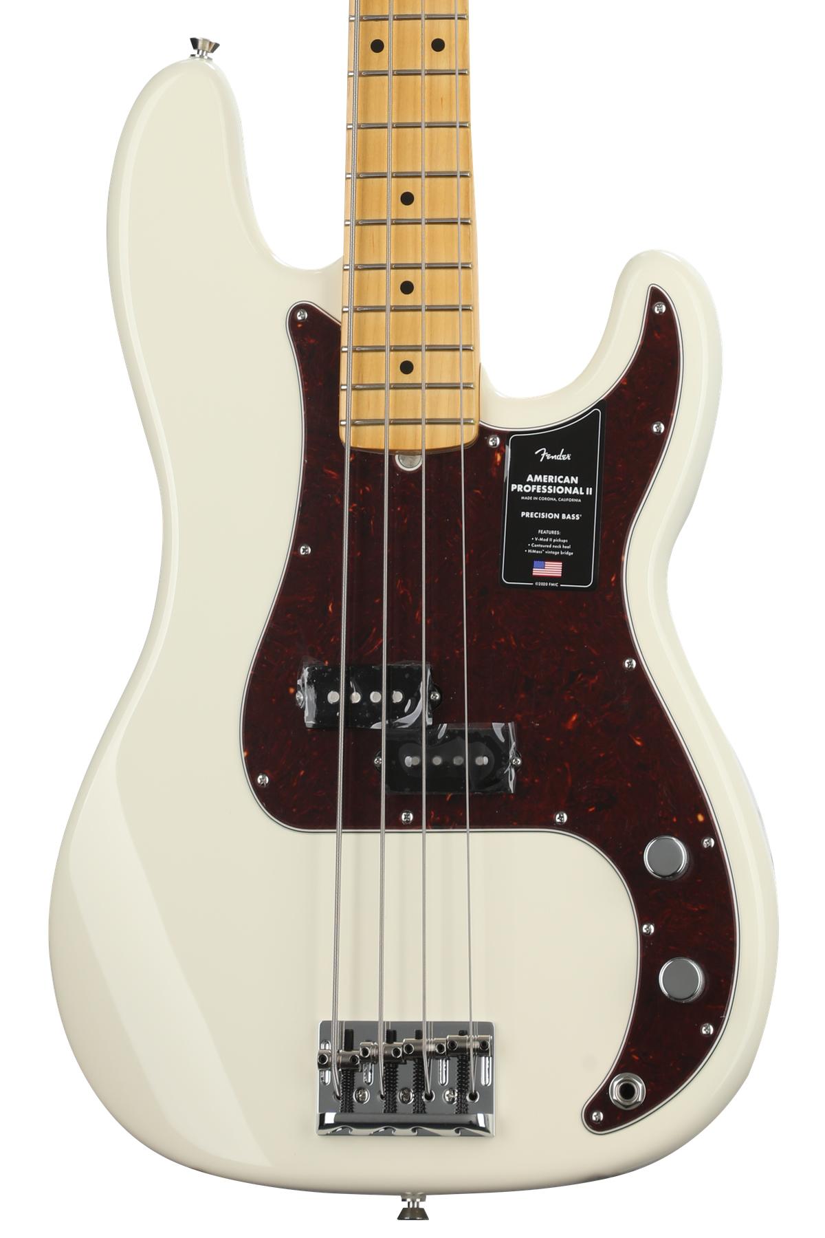 American Professional II Precision Bass - Olympic White, Maple Fingerboard