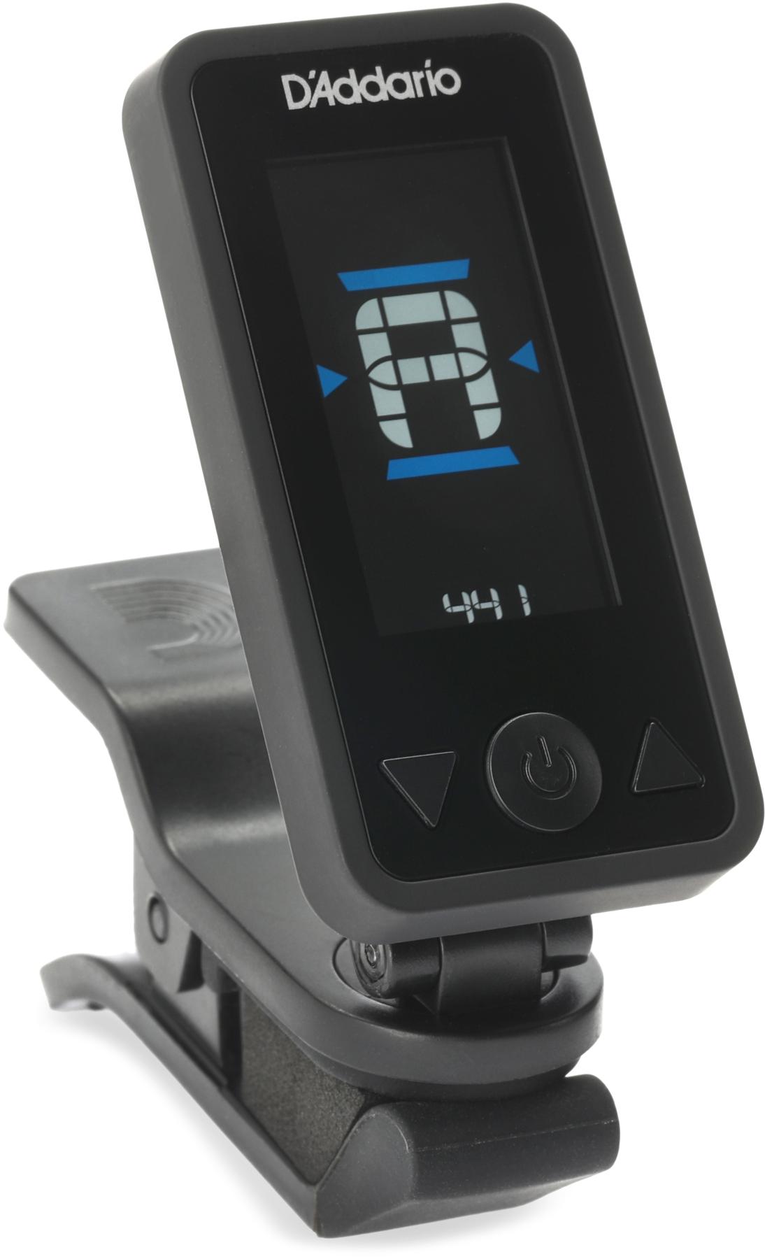 D'Addario Eclipse Rechargeable Clip-on Tuner - Black (3-pack) Bundle