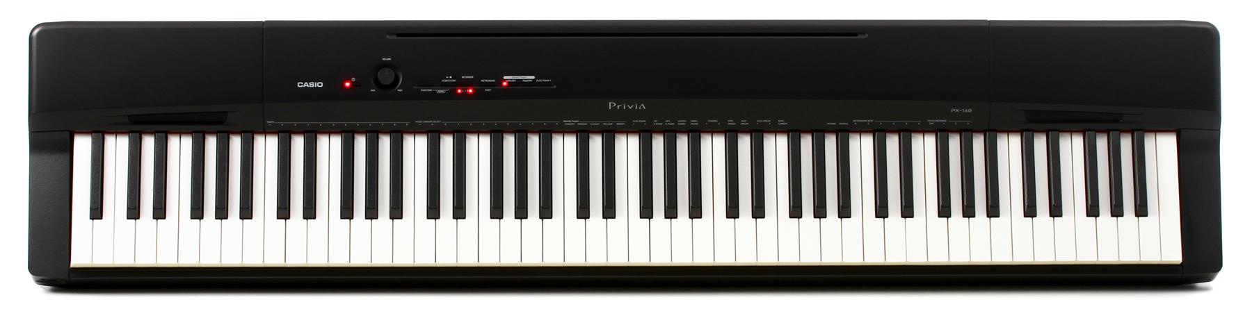 Privia PX-160 88-key Digital Piano with Speakers - Black
