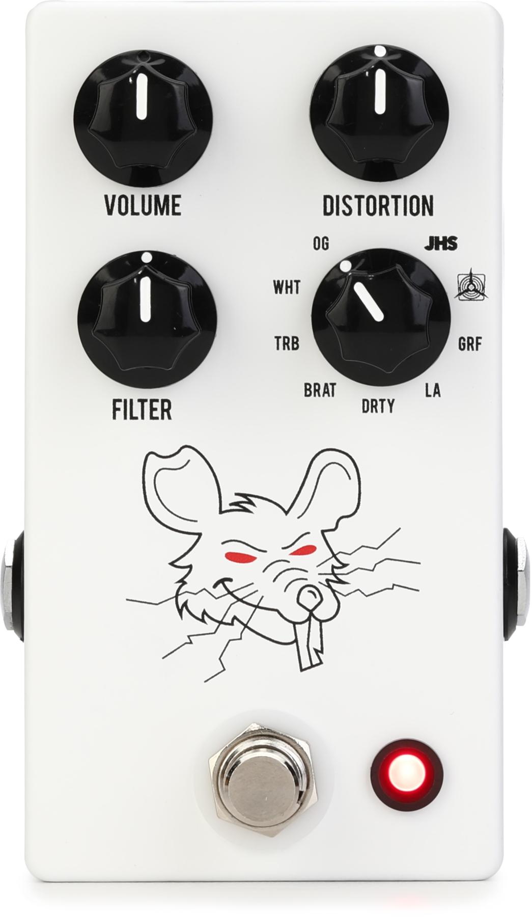 PackRat 9-way Distortion Pedal - White