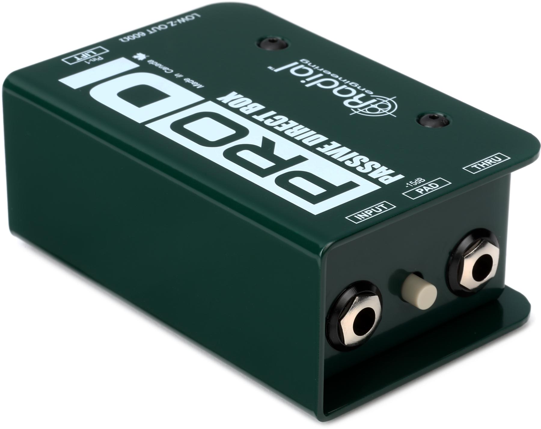 (Passive DI Box) Radial ProDI 1-channel Passive Instrument Direct Box