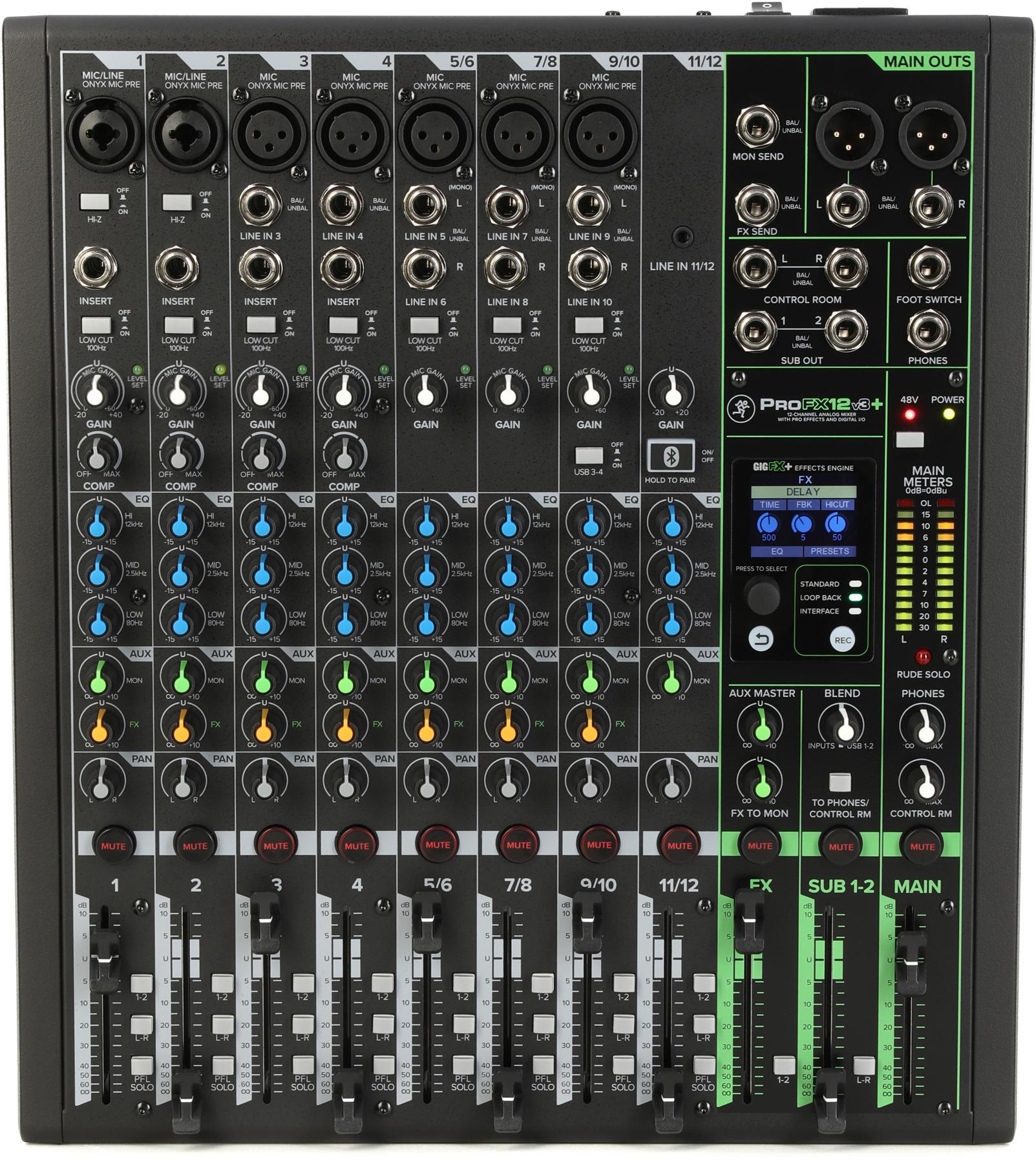 ProFX12v3+ 12-channel Mixer