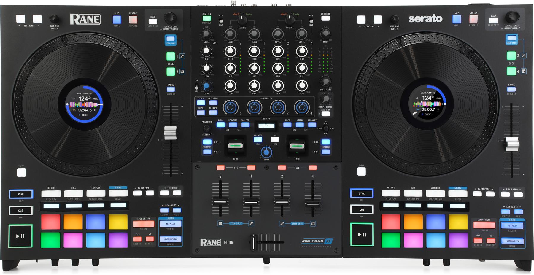 Four 4-channel DJ Controller