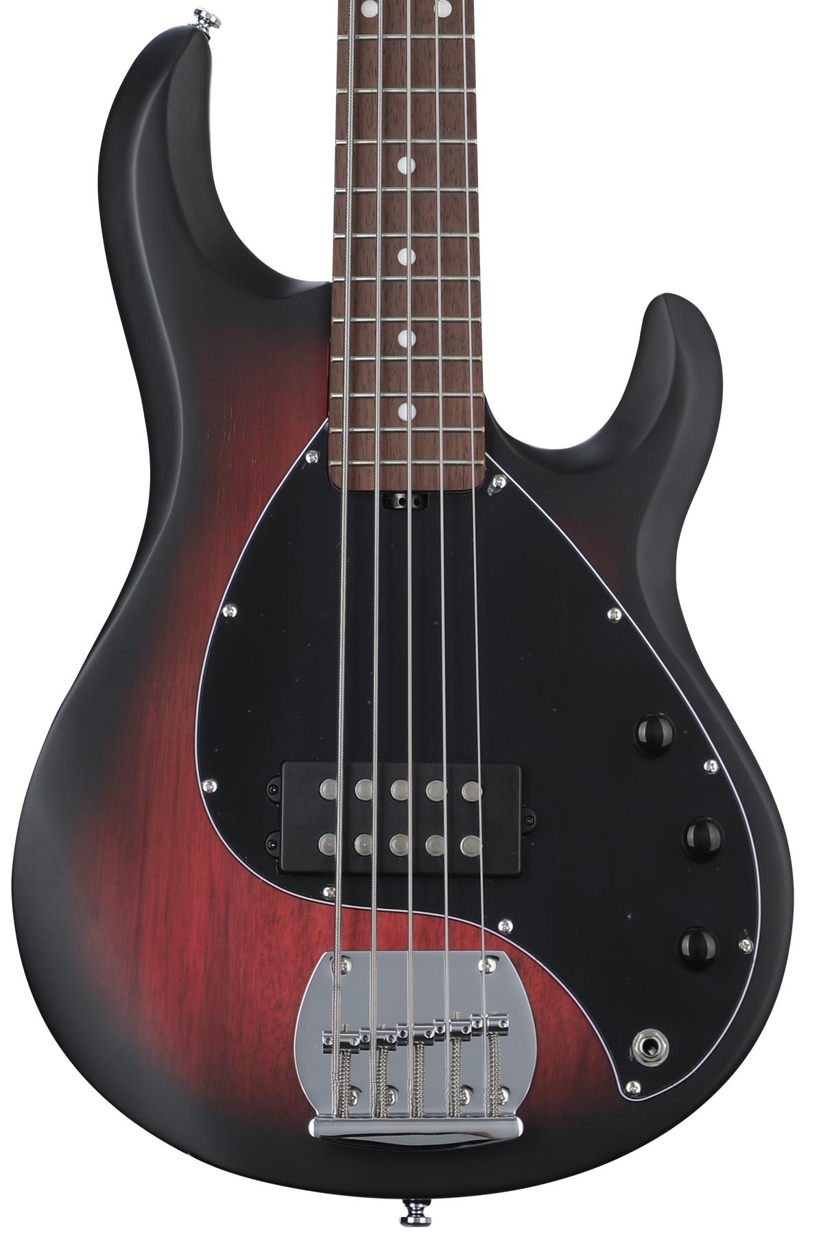 Sterling By Music Man Stingray Ray5 Bass Guitar Ruby Red Burst Satin Sweetwater 2745