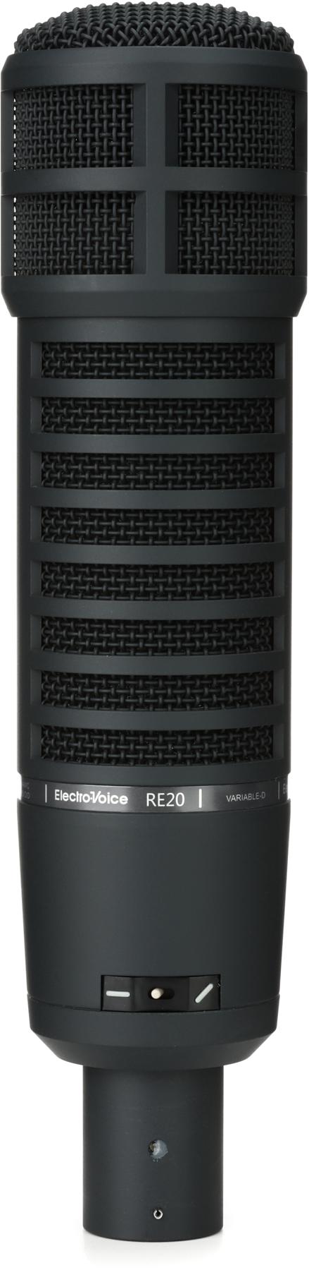 RE20 Dynamic Broadcast Microphone with Variable-D - Black