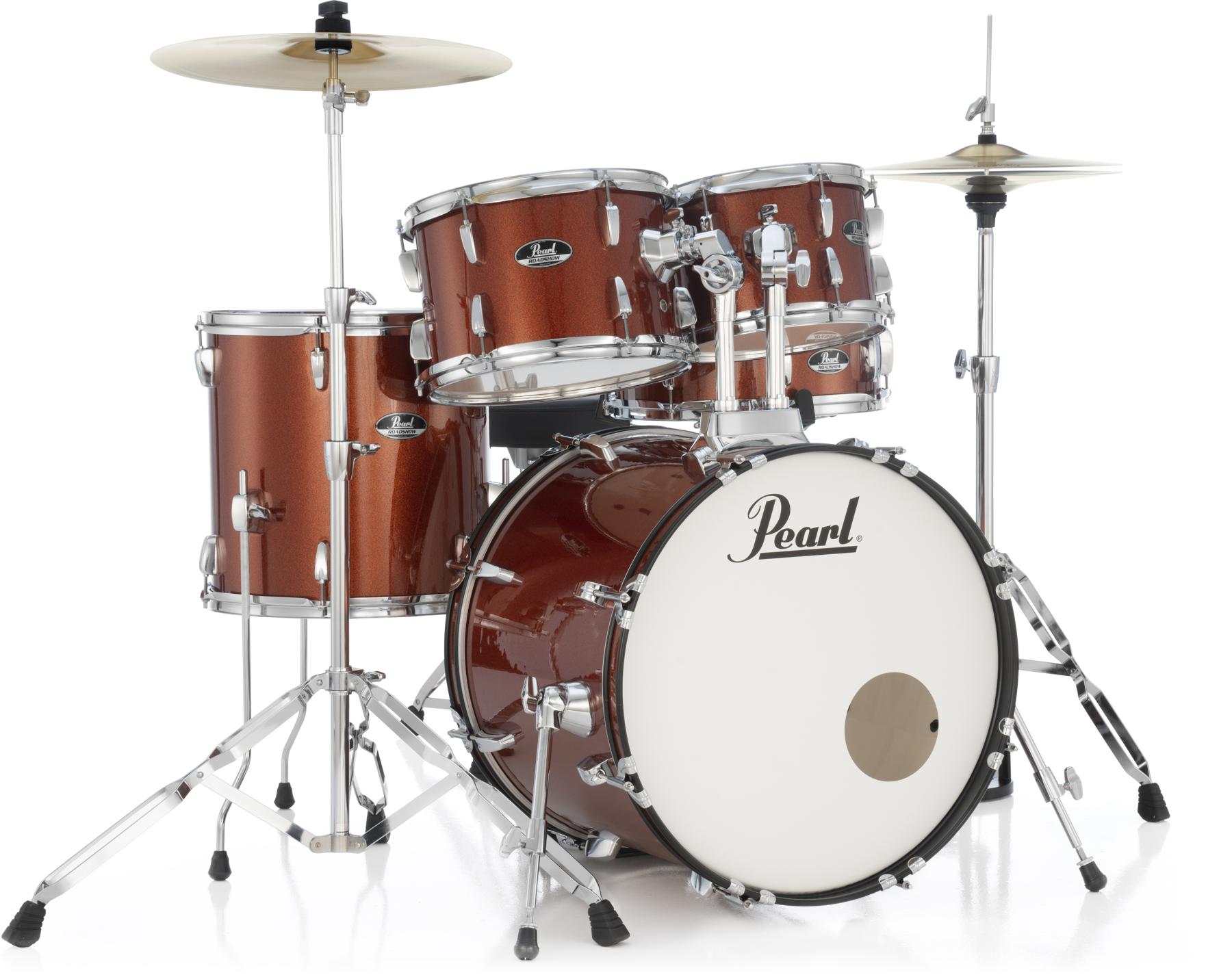 Pearl Roadshow RS505C/C 5-Piece Complete Drum Set with Cymbals - Burnt Orange