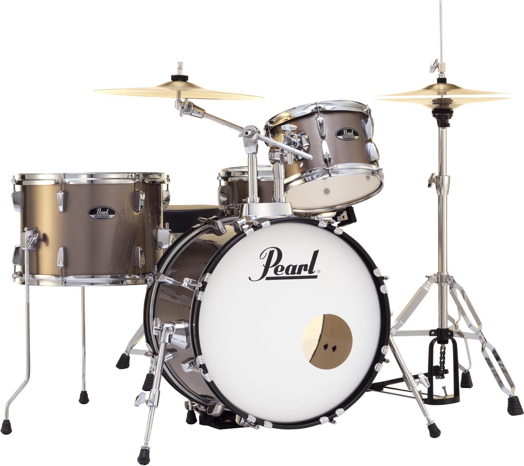 Pearl Roadshow RS584C/C 4-piece Complete Drum Set with Cymbals - Bronze Metallic