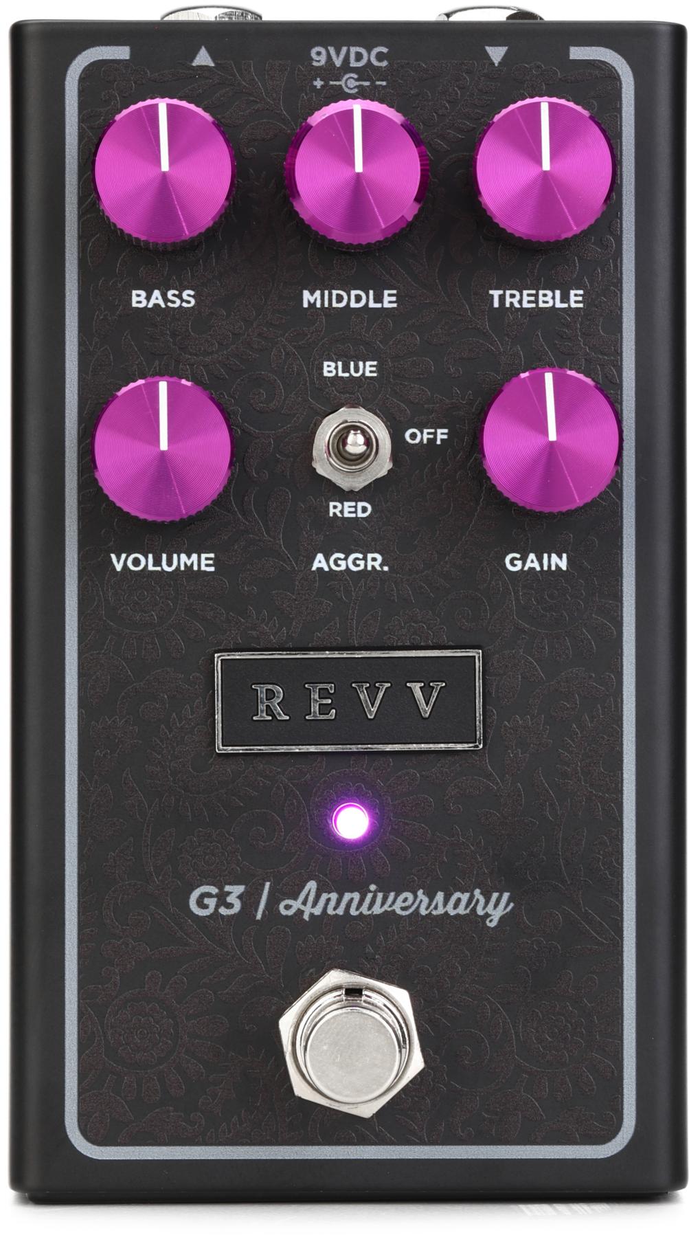 Revv G3 Purple Channel Distortion Pedal - Anniversary Edition