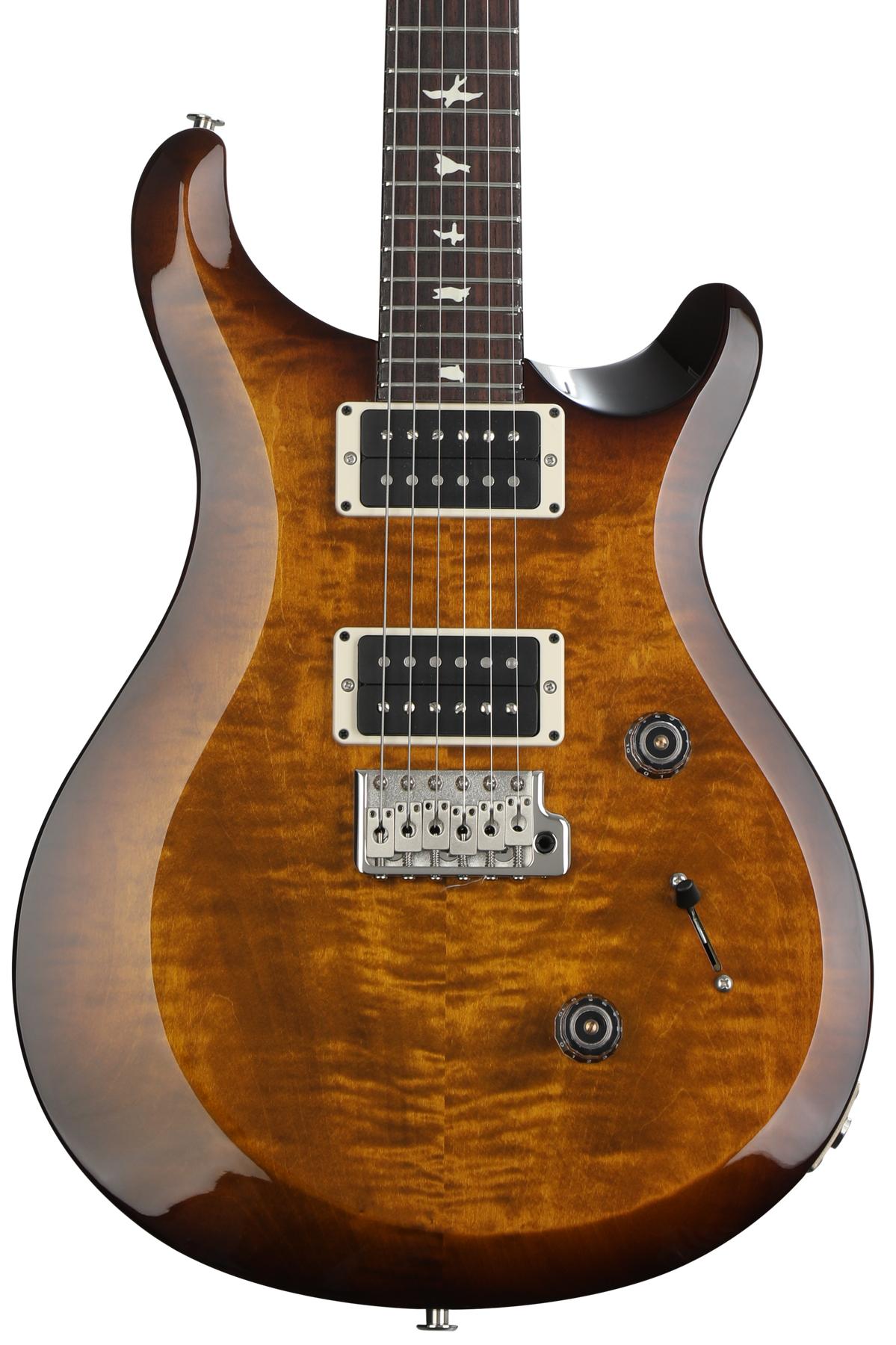 PRS S2 Custom 24 Electric Guitar - Black Amber | Sweetwater