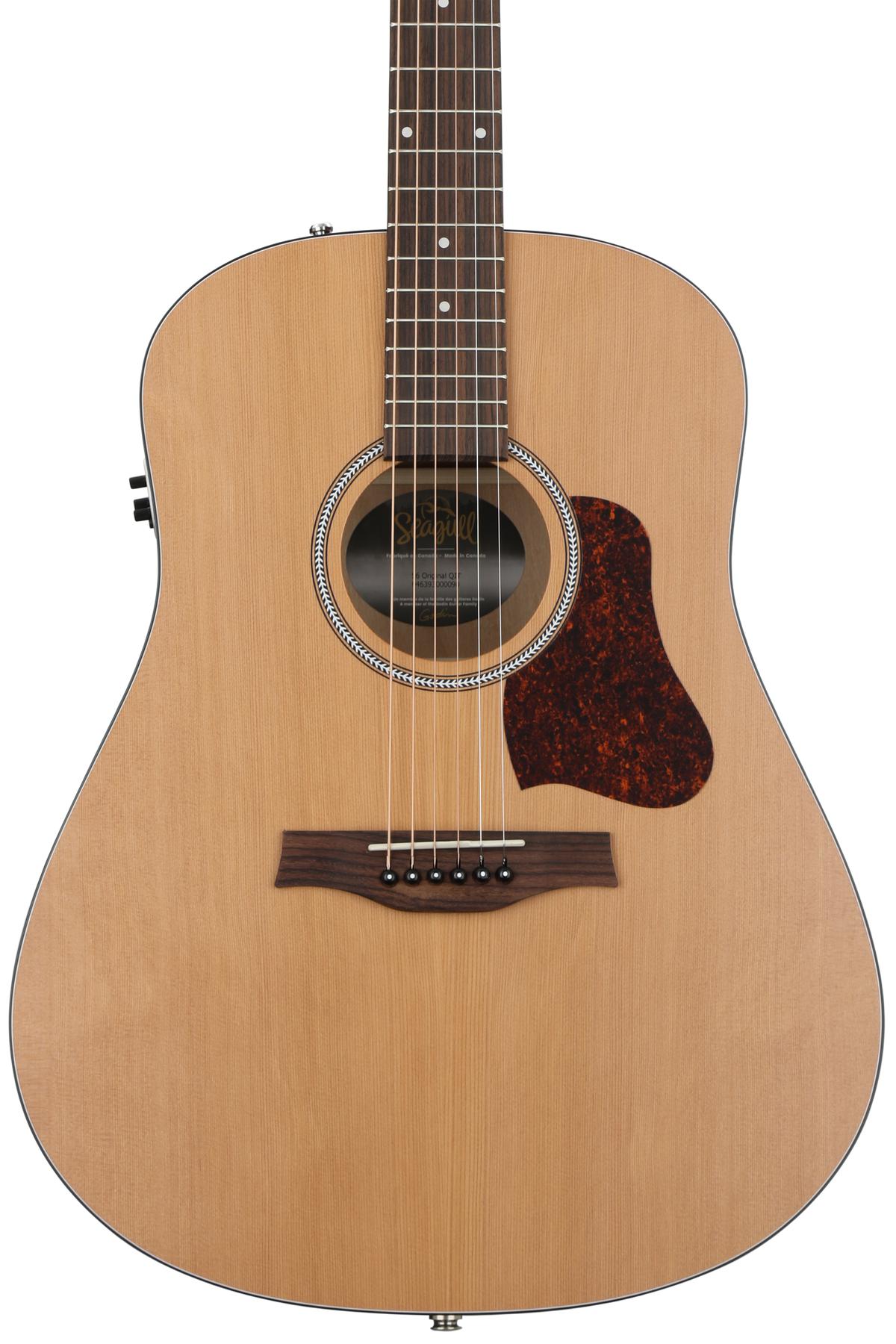 Seagull S6 Cedar Original QIT Acoustic-Electric Guitar - Natural | Sweetwater