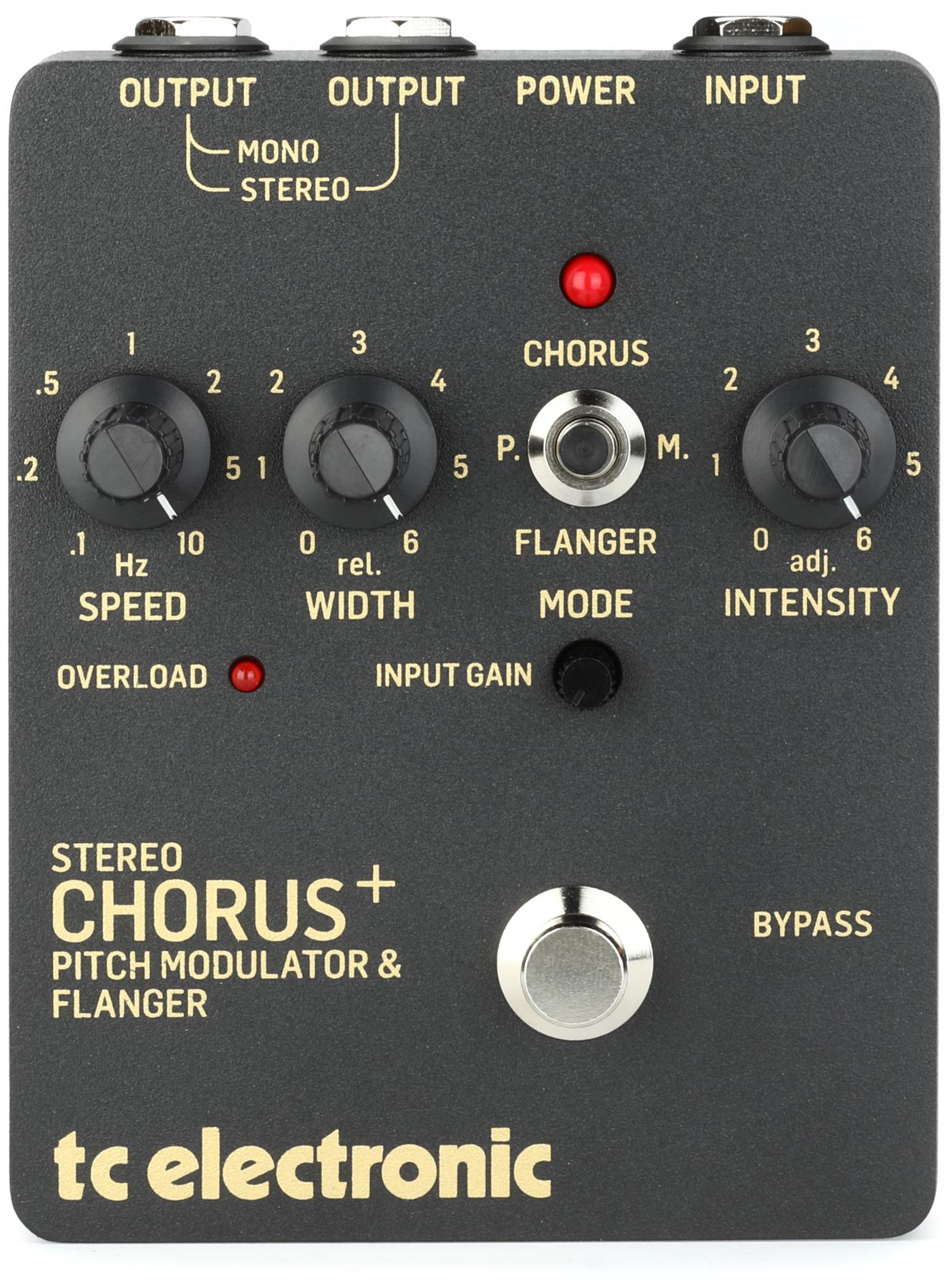SCF Gold Stereo Chorus Flanger Pedal