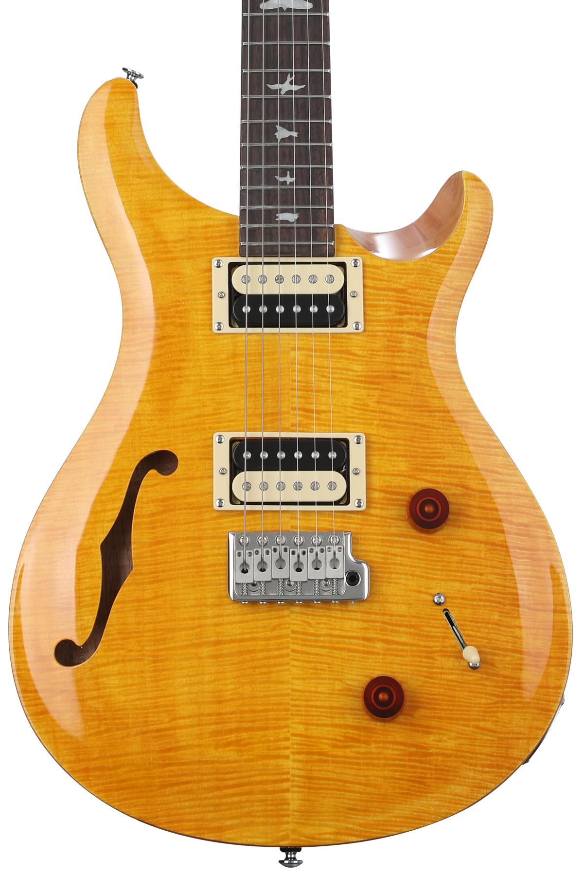 SE Custom 22 Semi-hollow Electric Guitar - Santana Yellow