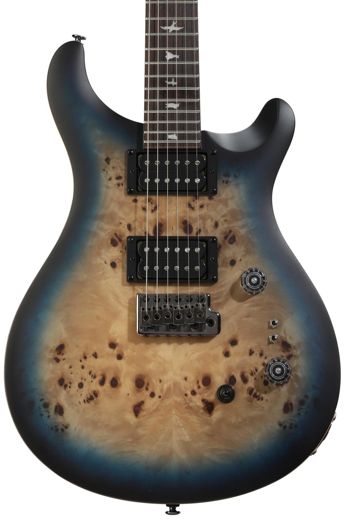 PRS SE Custom 24-08 Экзотическая электрогитара - Lake Blue Midnight Burst