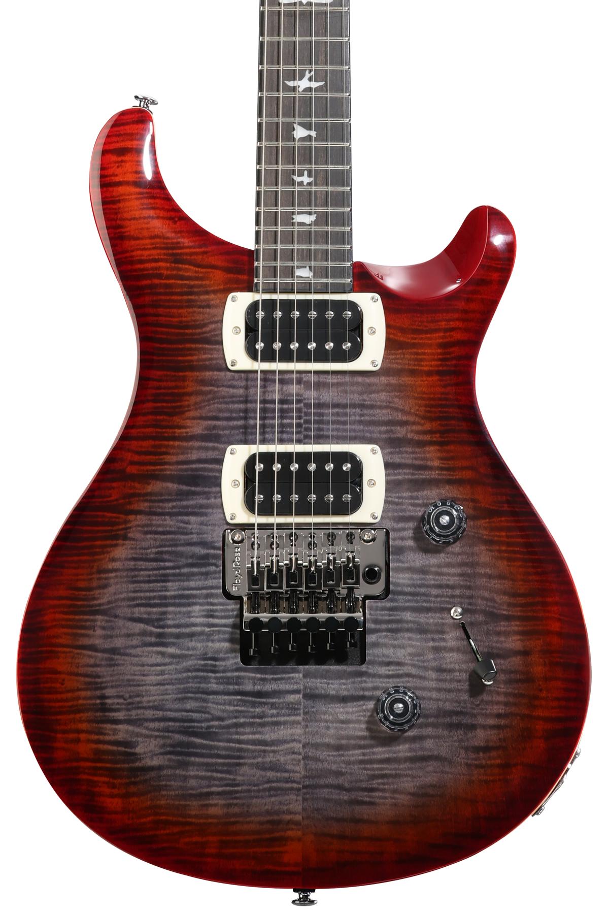 PRS SE Custom 24 Floyd Electric Guitar - Charcoal Cherry Burst